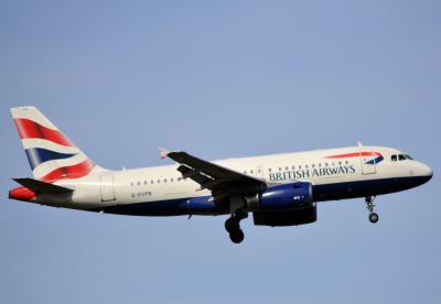 Image of aircraft registration G-EUPB - A A319-131 operated by British Airways