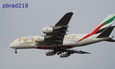 Image of aircraft registration A6-EOE - A A380-861 operated by Emirates