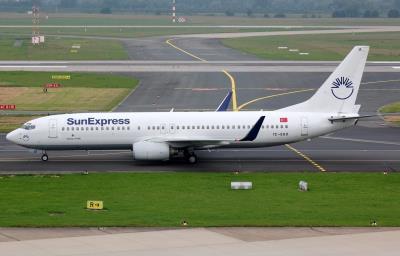 Image of aircraft registration TC-SUU - A 737-86Q(WL) operated by SunExpress