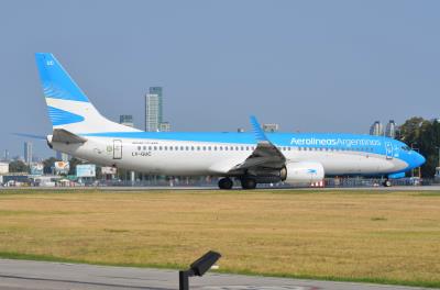 Photo of aircraft LV-GUC operated by Aerolineas Argentinas