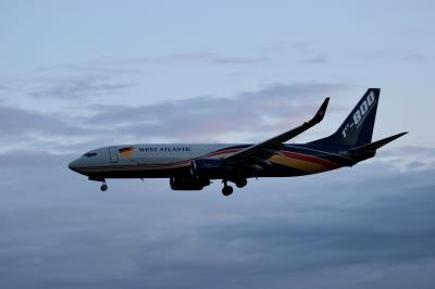 Image of aircraft registration G-NPTA - A 737-86N(WL) operated by West Atlantic UK