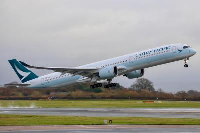 Image of aircraft registration B-LXF - A A350-1041 operated by Cathay Pacific Airways