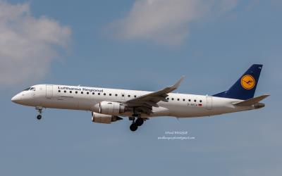 Image of aircraft registration D-AECA - A ERJ-190LR (ERJ-190-100 LR) operated by Lufthansa Cityline