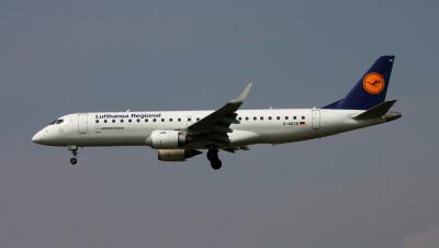 Image of aircraft registration D-AECB - A ERJ-190-LR (ERJ-190-100 LR) operated by Lufthansa Cityline