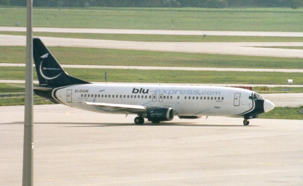 Photo of aircraft EI-DGM operated by Blu-Express