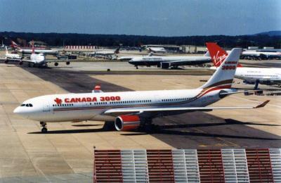 Photo of aircraft C-GGWA operated by Canada 3000 Airlines