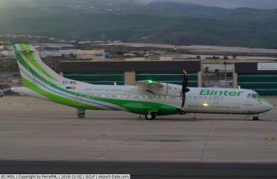 Photo of aircraft EC-MOL operated by Binter Canarias