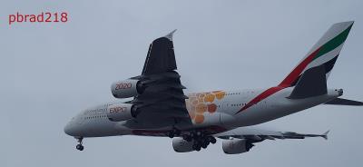 Image of aircraft registration A6-EOU - A A380-861 operated by Emirates