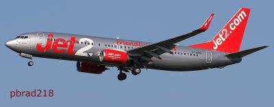 Image of aircraft registration G-JZBM - A 737-800(WL) operated by Jet2