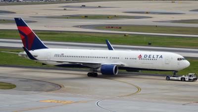 Image of aircraft registration N1607B - A 767-332(ER)(WL) operated by Delta Air Lines