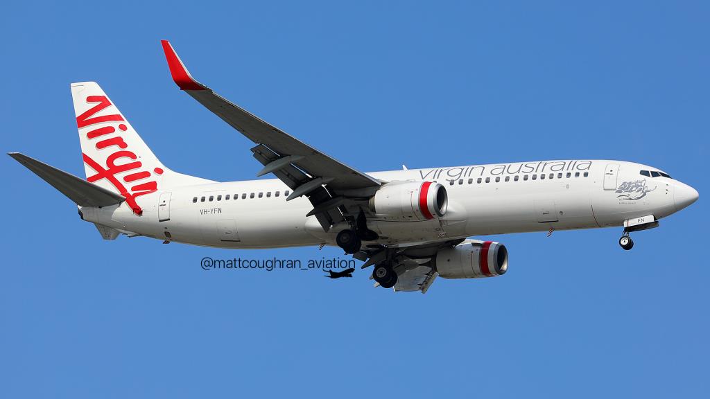 Photo of aircraft VH-YFN operated by Virgin Australia