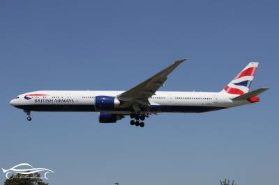 Image of aircraft registration G-STBO - A 777-300(ER) operated by British Airways