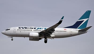 Image of aircraft registration C-FIWJ - A 737-7CT(WL) operated by Westjet