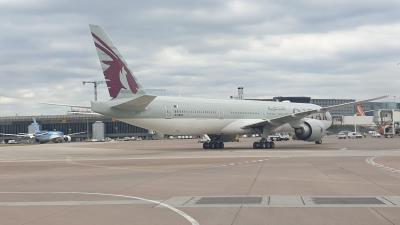 Image of aircraft registration A7-BAS - A 777-3DZ(ER) operated by Qatar Airways