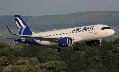 Image of aircraft registration SX-NED - A A320-271N(WL) operated by Aegean Airlines