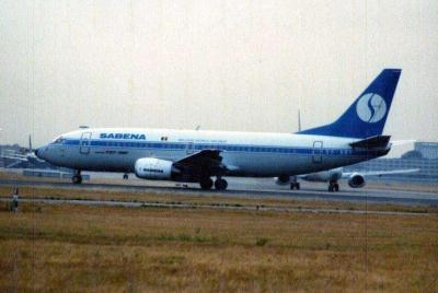Image of aircraft registration OO-SDY - A 737-329 operated by Sabena