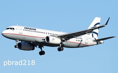 Image of aircraft registration SX-DNE - A A320-232(WL) operated by Aegean Airlines