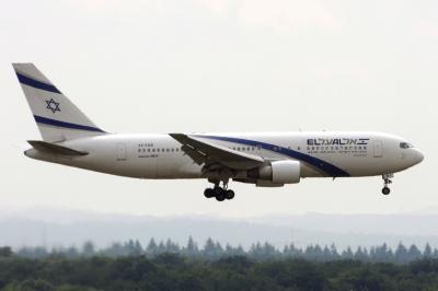 Image of aircraft registration 4X-EAB - A 767-258 operated by El Al Israel Airlines