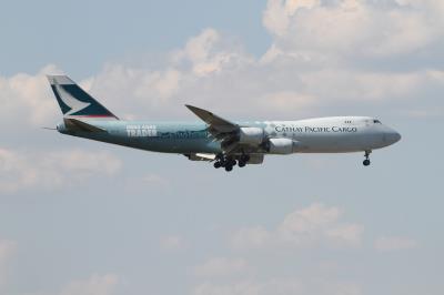 Image of aircraft registration B-LJA - A 747-867F operated by Cathay Pacific Airways