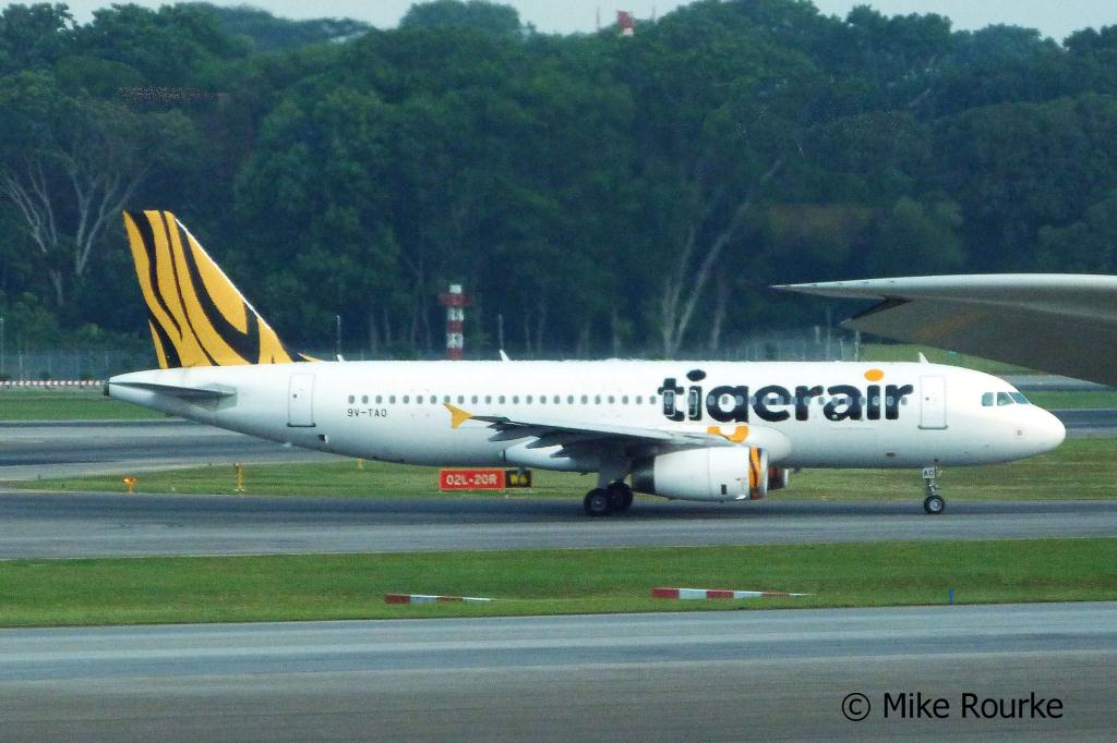 Photo of aircraft 9V-TAO operated by Tigerair