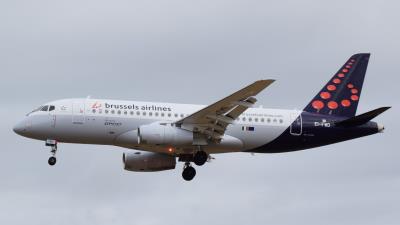 Image of aircraft registration EI-FWD - A Superjet 100-95B operated by Brussels Airlines