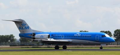 Image of aircraft registration PH-KZB - A Fokker 70 operated by KLM Cityhopper