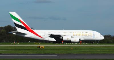 Image of aircraft registration A6-EDQ - A A380-861 operated by Emirates