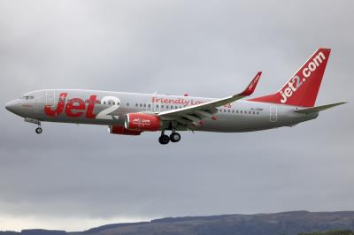 Image of aircraft registration G-JZHP - A 737-800(WL) operated by Jet2