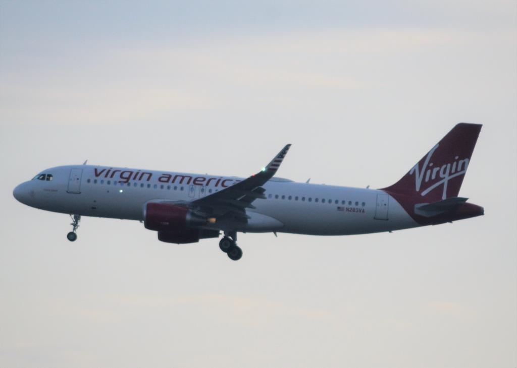Photo of aircraft N283VA operated by Virgin America