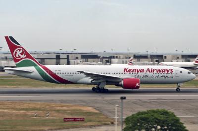 Image of aircraft registration 5Y-KQU - A 777-2U8ER operated by Kenya Airways