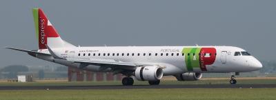 Image of aircraft registration CS-TPQ - A ERJ-190-LR (ERJ-190-100 LR) operated by TAP Express