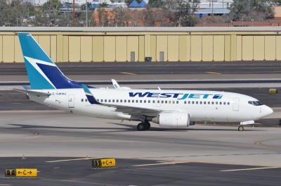 Photo of aircraft C-GMWJ operated by WestJet