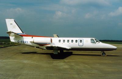 Image of aircraft registration G-FERY - A 550 Citation-II operated by European Ferries