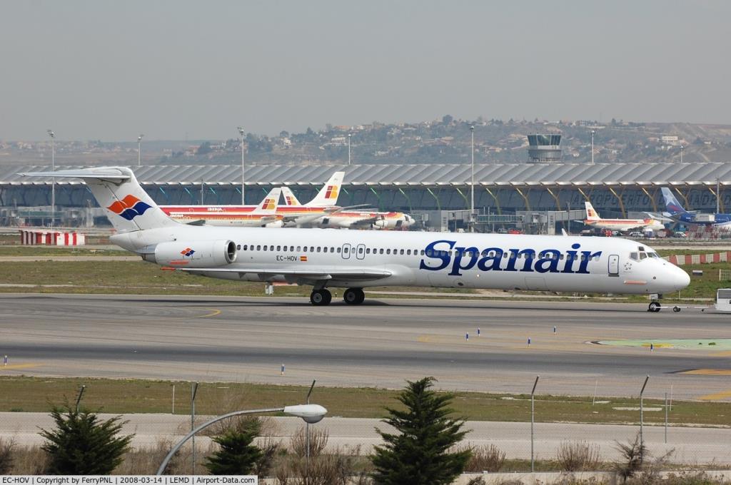 Photo of aircraft EC-HOV operated by Spanair
