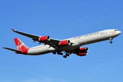 Image of aircraft registration G-VRED - A A340-642 operated by Virgin Atlantic Airways