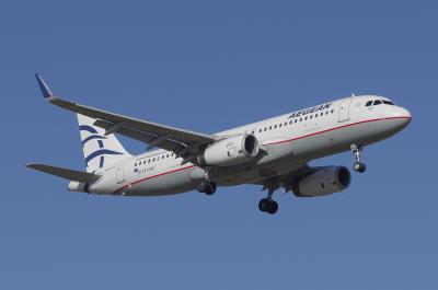 Image of aircraft registration SX-DNC - A A320-232(WL) operated by Aegean Airlines