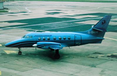 Image of aircraft registration G-BKHI - A Jetstream 31-3101 operated by Peregrine Air Svcs