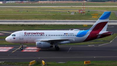 Image of aircraft registration D-AGWY - A A319-132 operated by Eurowings