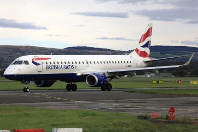 Image of aircraft registration G-LCYK - A ERJ-190-SR (ERJ-190-100 SR) operated by BA Cityflyer