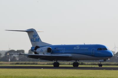 Image of aircraft registration PH-KZP - A Fokker 70 operated by KLM Cityhopper