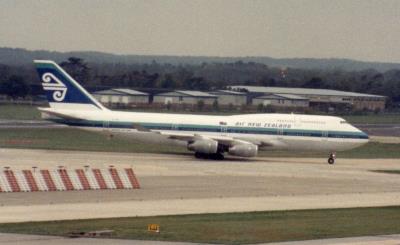 Image of aircraft registration ZK-NBT - A 747-419 operated by Air New Zealand