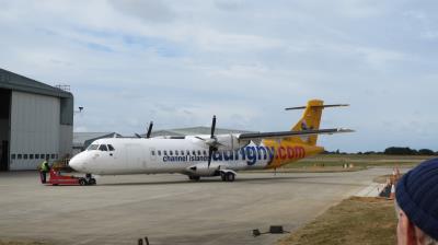 Image of aircraft registration G-BWDB - A ATR 72-202 operated by Aurigny Air Services