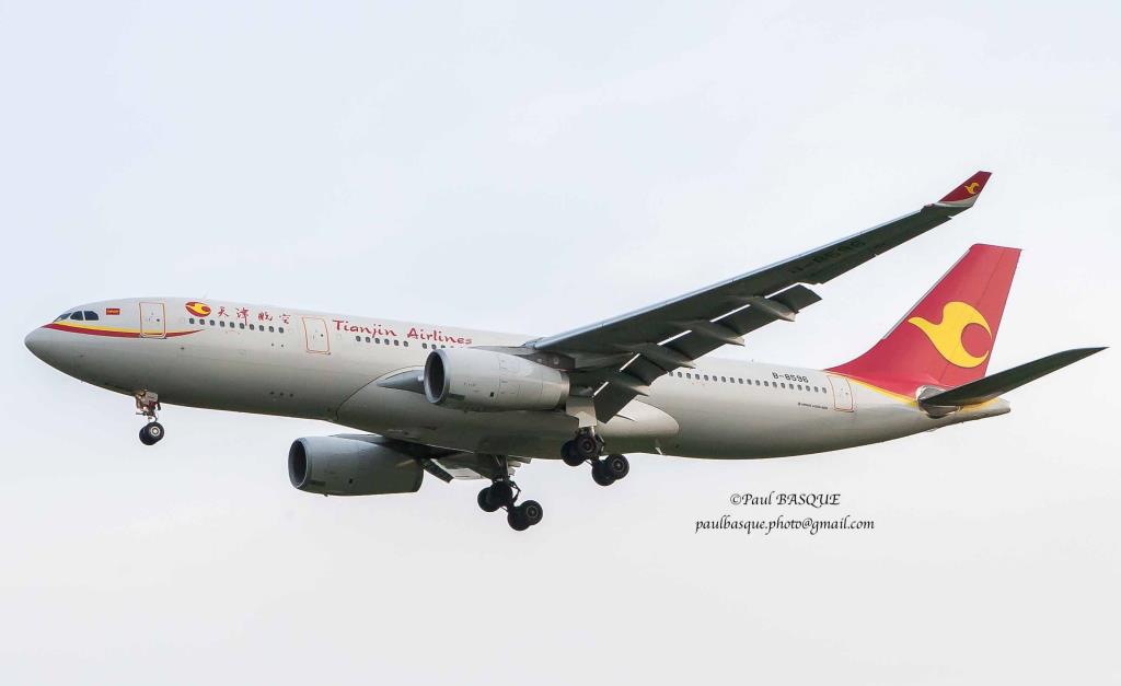 Photo of aircraft B-8596 operated by Tianjin Airlines