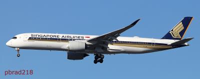 Image of aircraft registration 9V-SMG - A A350-941 operated by Singapore Airlines