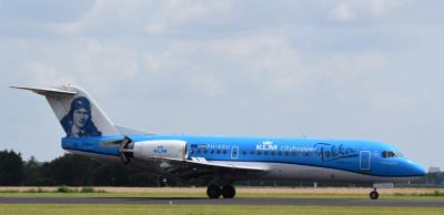 Image of aircraft registration PH-KZU - A Fokker 70 operated by KLM Cityhopper