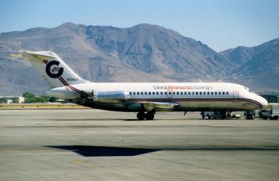 Image of aircraft registration N1068T - A DC-9-15 operated by Great American Airways