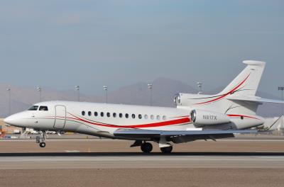 Image of aircraft registration N817X - A Dassault Falcon-7X operated by TP Aviation LLC