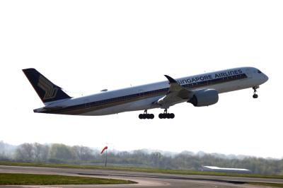 Image of aircraft registration 9V-SMB - A A350-941 operated by Singapore Airlines