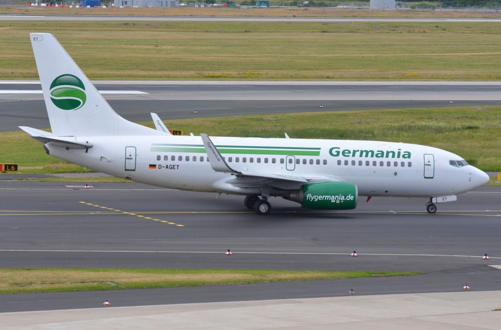 Photo of aircraft D-AGET operated by Germania