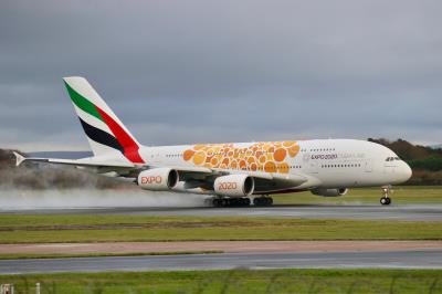 Image of aircraft registration A6-EOU - A A380-861 operated by Emirates